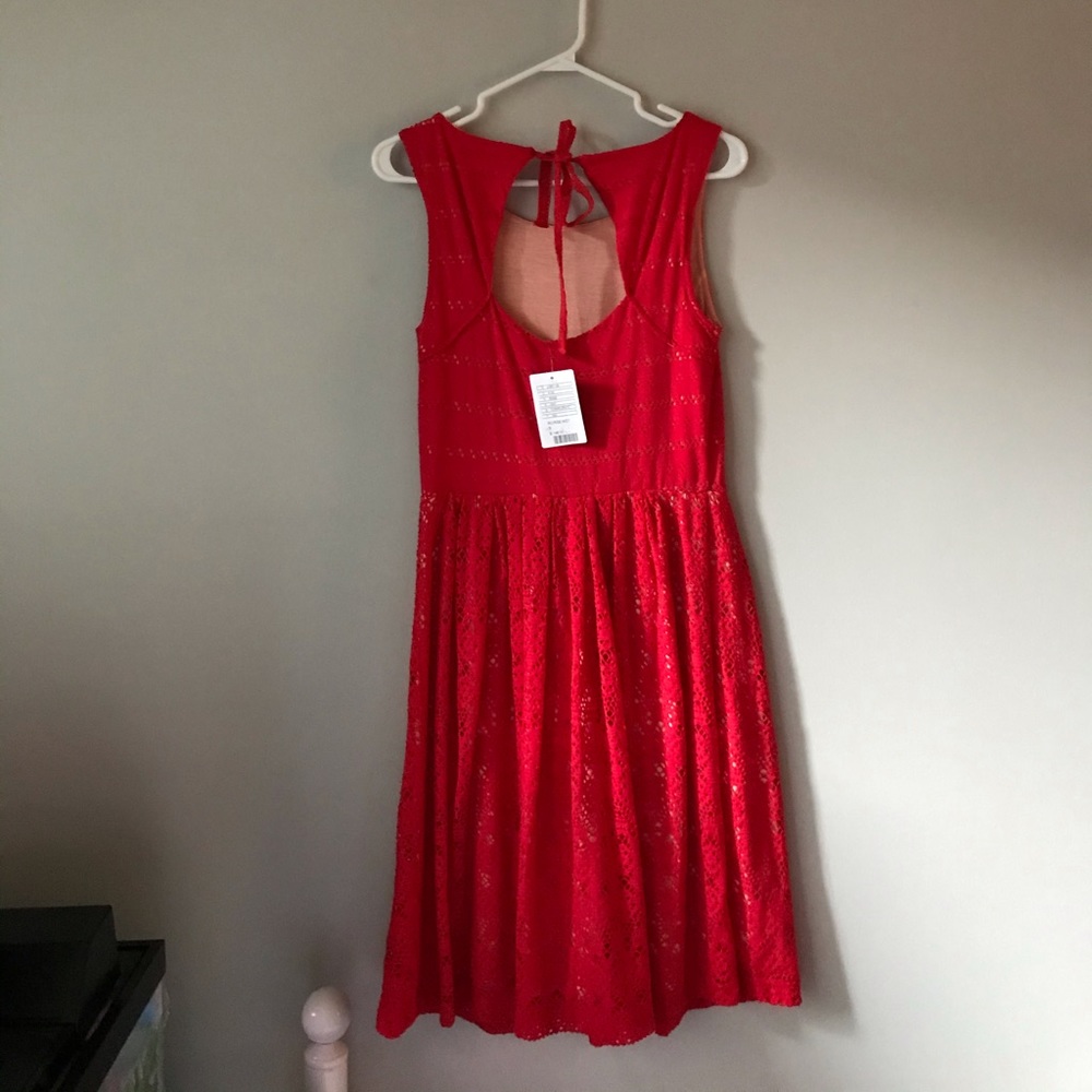Anthropologie Postmark red open-back midi dress - Picture 9 of 11